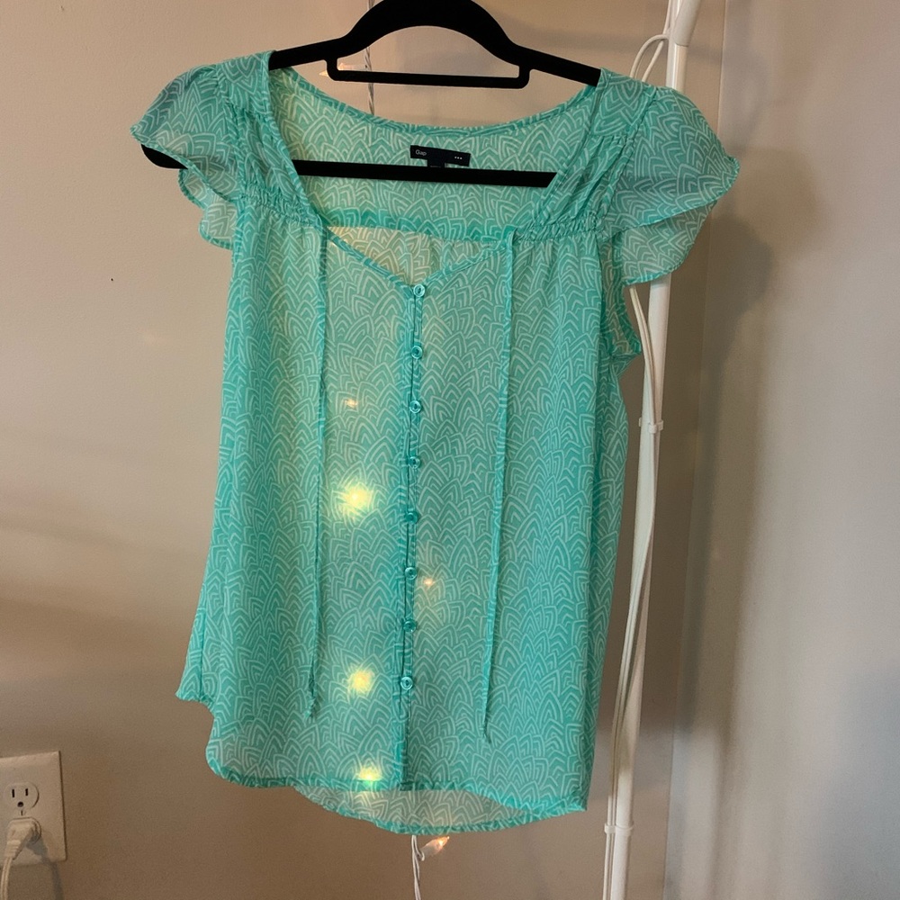 Gap Teal Blouse